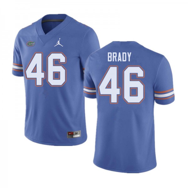 Jordan Brand Men #46 John Brady Florida Gators College Football Jersey Blue